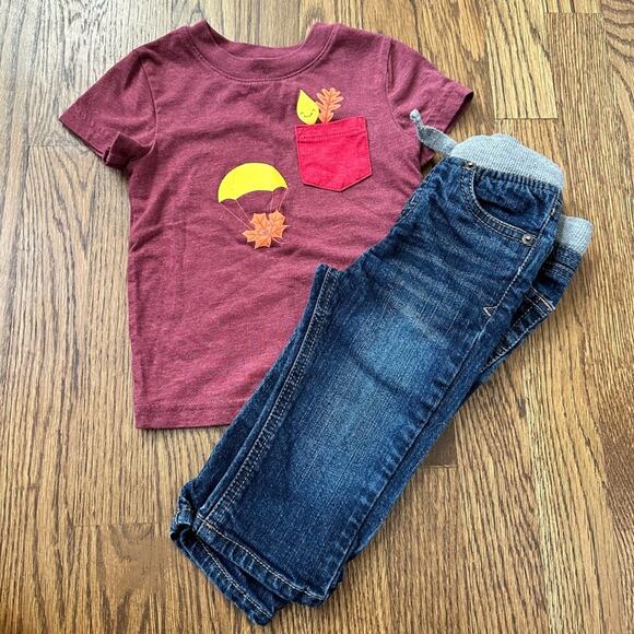 Cat & Jack fall outfit, size 12M - Picture 1 of 6